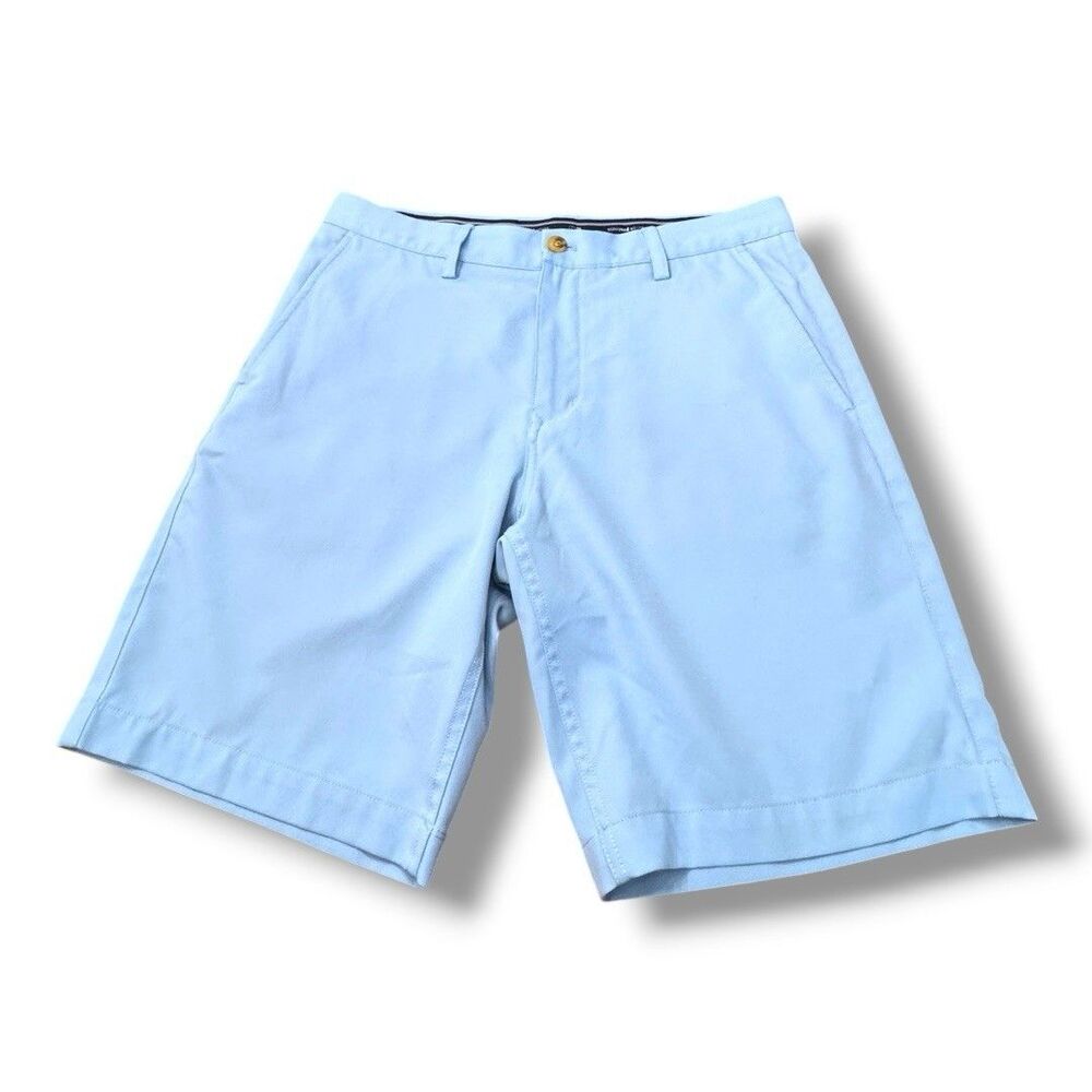 Vineyard Vines Links Shorts Light Blue Performance Chinos Golf Men’s Size 32